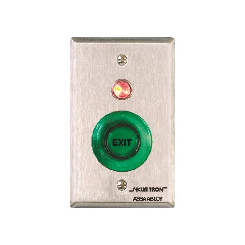 PUSHBUTTON-RND-MOMENTARY,SGL- GNG,DPST,ILLUM,RED,GRN LENS - Push Buttons